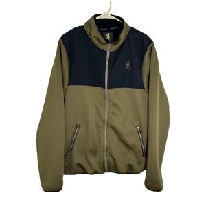 Browning Hudson Fleece Lined Jacket Green/Black Men's Size M‎ NWOT